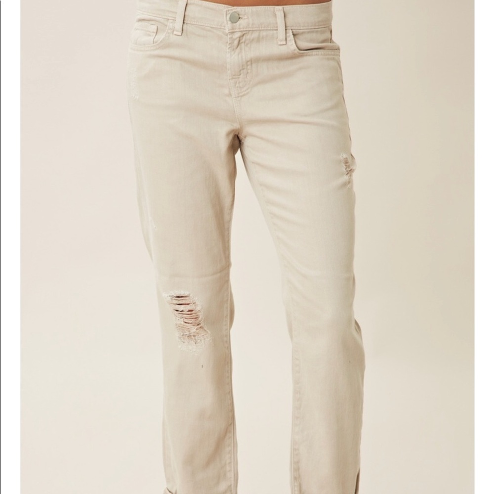 J Brand Aiden distressed boyfriend jeans